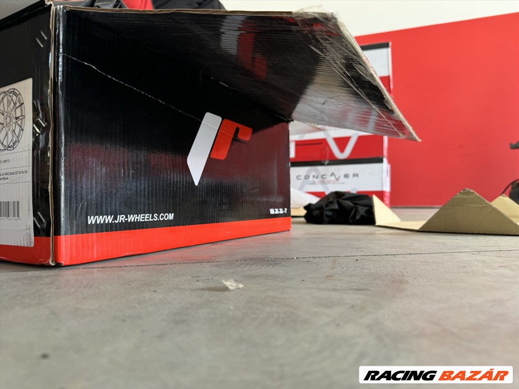 R20 5x108 (63,4) JAPAN RACING JR42 8.5J ET35 Matt Black új alufelnik felnik 20"  6. kép