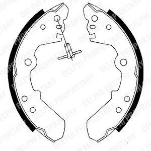 DELPHI LS1687 - fékpofakészlet ISUZU OPEL VAUXHALL