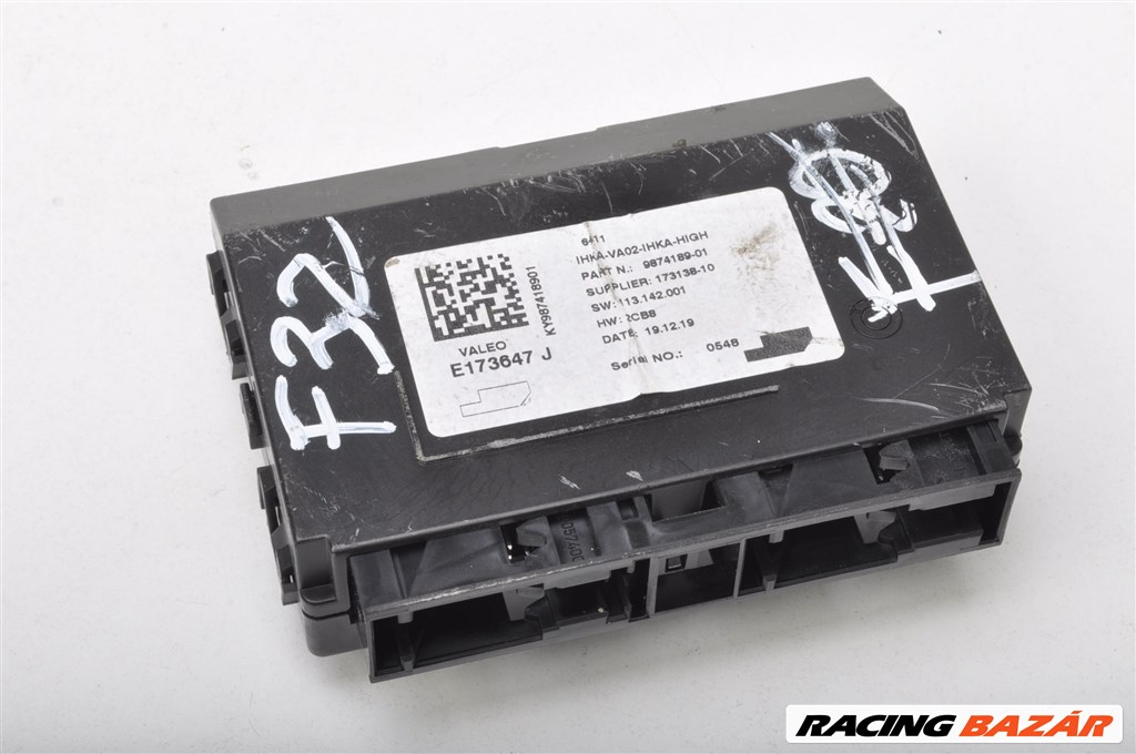 BMW 3-as sorozat F30 klíma vezérlő modul 9874189 1. kép