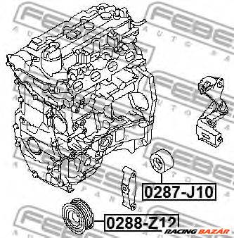 FEBEST 0287-J10 - hosszbordásszíj feszítőgörgő DACIA NISSAN NISSAN (DFAC) NISSAN (DONGFENG) NISSAN (