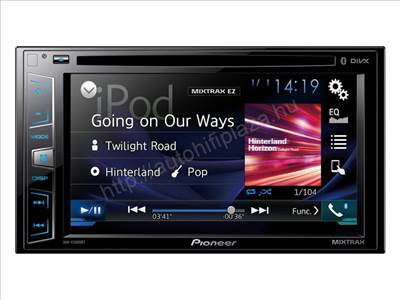 Pioneer AVH-X2800BT 2 DIN érintőképernyős CD DVD-tuner USB Bluetooth multimédia fejegység