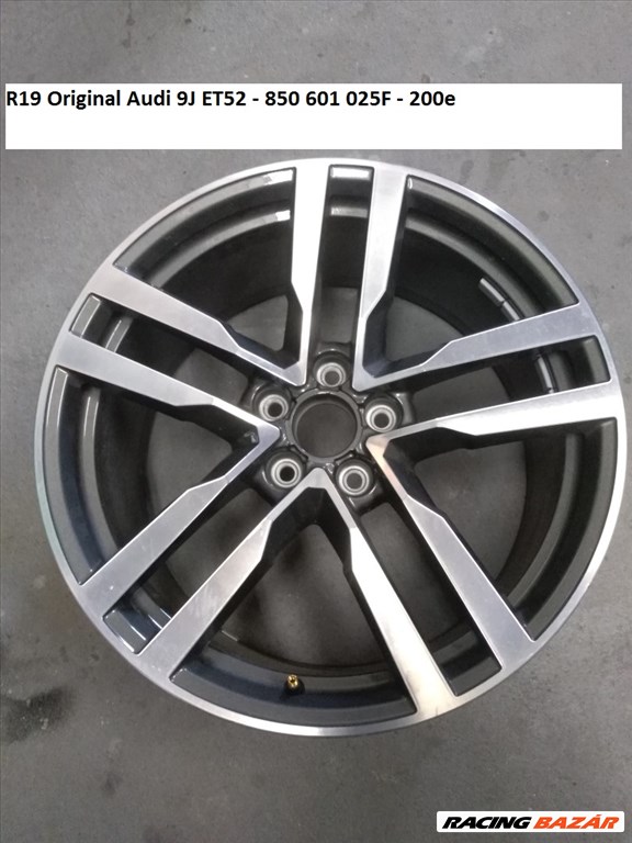 R19 Original Audi 9J ET52 - 8S0 601 025F / 8S0601025F 1db alufelni 1. kép