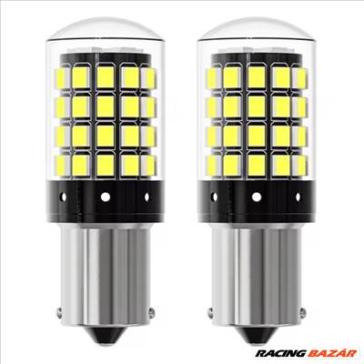 P21W BA15S CANBUS FEHÉR JÉGFEHÉR HIDEG FEHÉR LED LED-es tolatólámpa izzó égő 12V ✔️