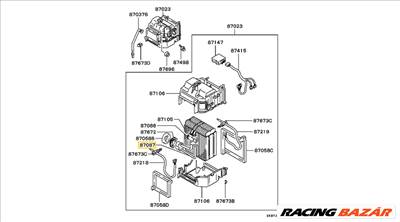 MR315871 Mitsubishi Pajero Expanziós Szelep Klíma Cső 1990-2004