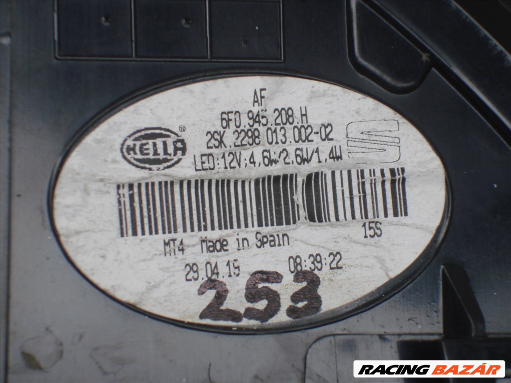 Seat Ibiza Jobb hátsó Led Lámpa 6F0945208H 2017-től 5. kép