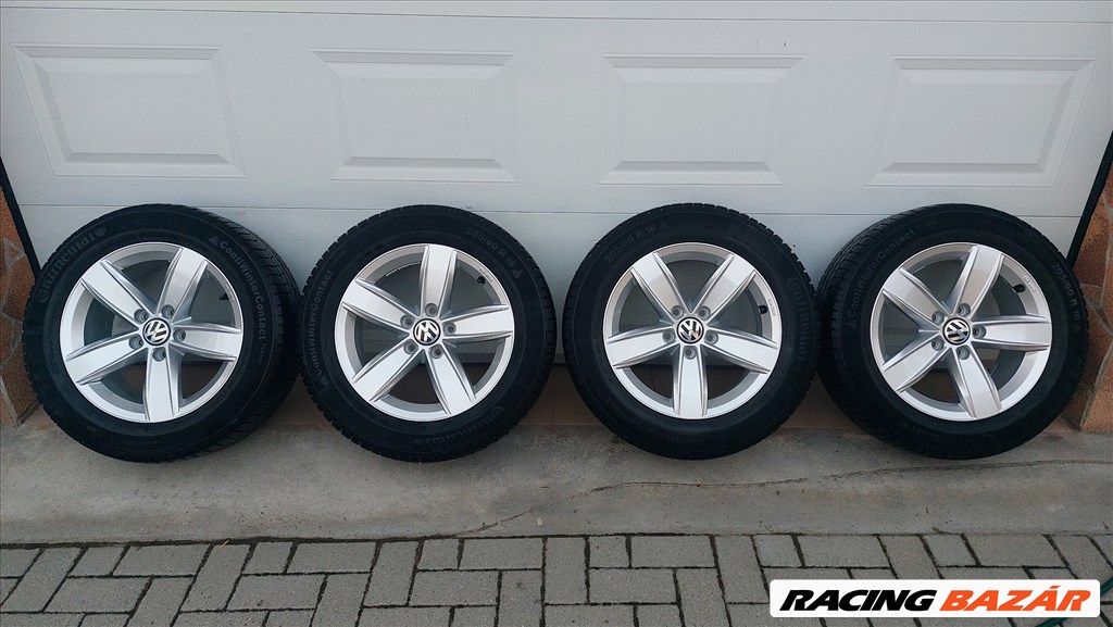 Gyári, VW Sharan 16”/CORVARA/  alufelni, újszerű téli gumi 6. kép