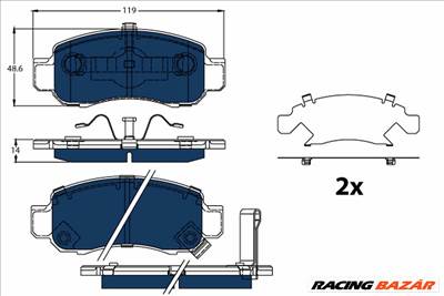 TRW GDB3376BTE - fékbetétkészlet, tárcsafék HONDA