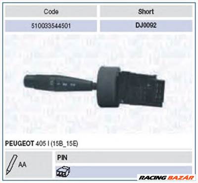 MAGNETI MARELLI 510033544501 - kormányoszlop kapcsoló PEUGEOT