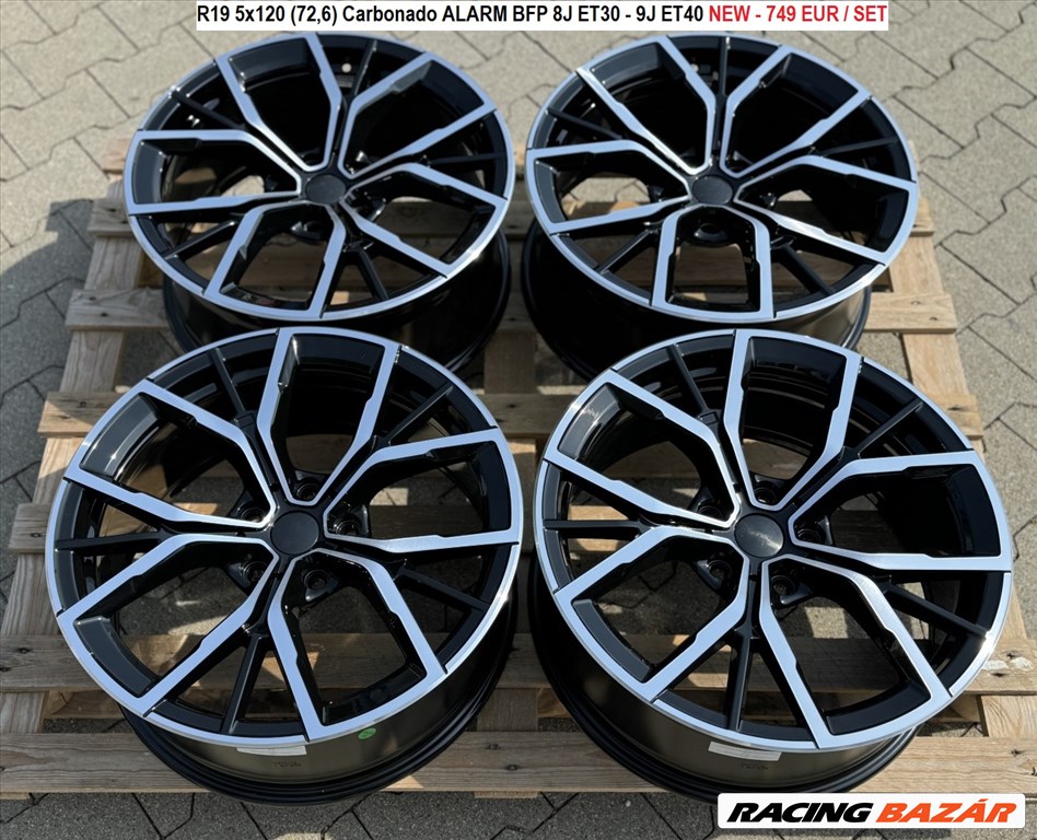 R19 5x120 (72,6) Carbonado ALARM BFP  kétszéles új felnik / bmw 19"  1. kép