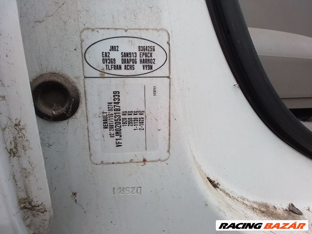 Renault Scénic II 1.5 dCi Jobb hátsó Ajtó (Részeivel) 6. kép