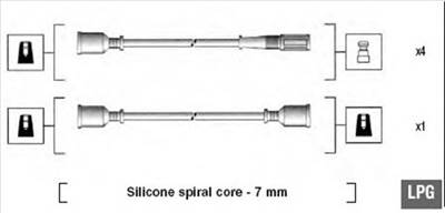 MAGNETI MARELLI 941095560596 - gyújtókábel szett FIAT INNOCENTI