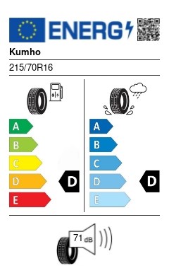 Kumho Crugen HP71 215/70 R16 100H nyári gumi 2. kép