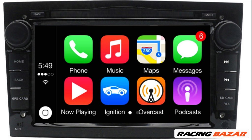 Opel Android CarPlay Multimédia, GPS, Fejegység, Rádió, Bluetooth, Wifi, Tolatókamerával 2. kép