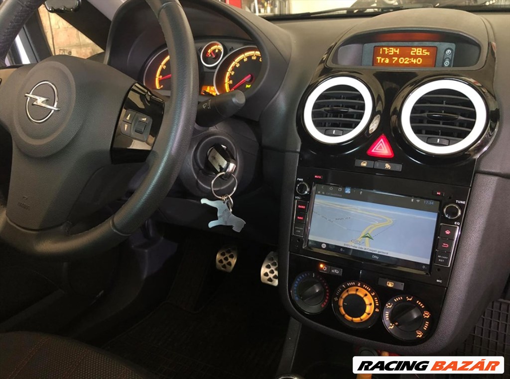 Opel Android CarPlay Multimédia, GPS, Fejegység, Rádió, Bluetooth, Wifi, Tolatókamerával 3. kép