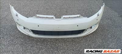 Volkswagen Golf VI R-Line első lökhárító fehér színben, alsó ráccsal 5k0807221s