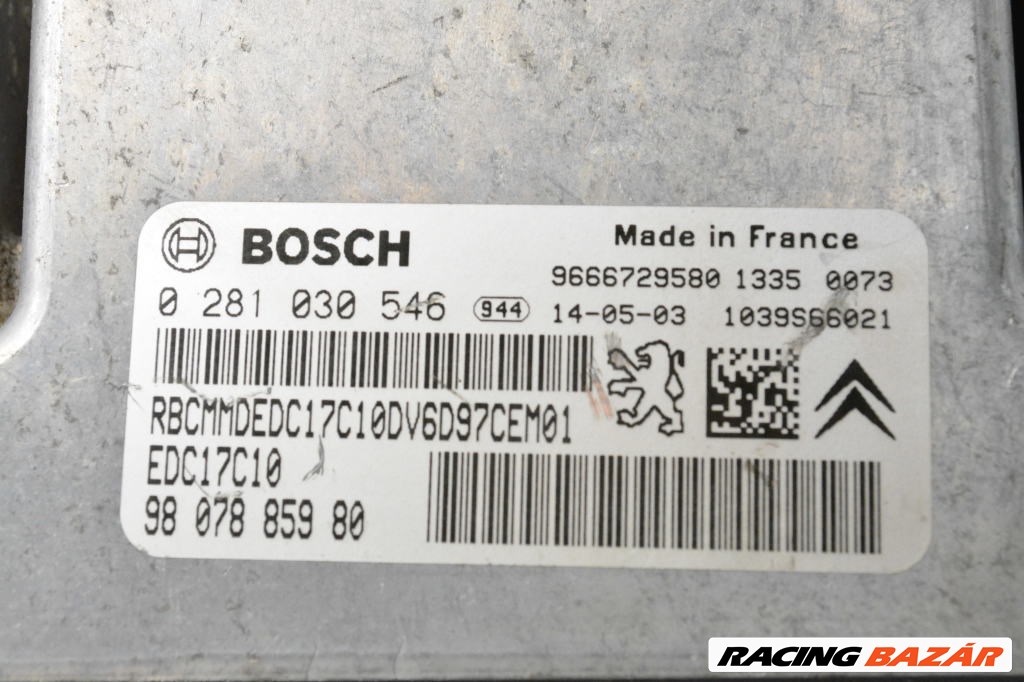 Citroën DS3 motorvezérlő  9807885980 4. kép