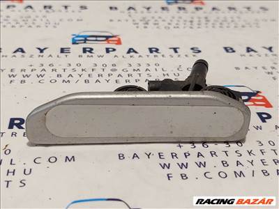 BMW E46 sedan touring bal első ezüst fényszórómosós lámpamosó bajuszléc takaró fúvóka (004563) 61678374369