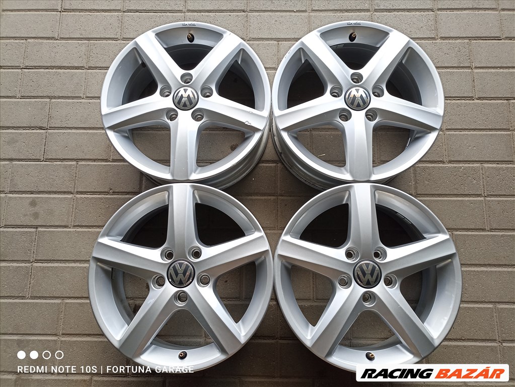 5x112 16" Volkswagen Brillant Silver használt alufelni garnitúra (R) 1. kép