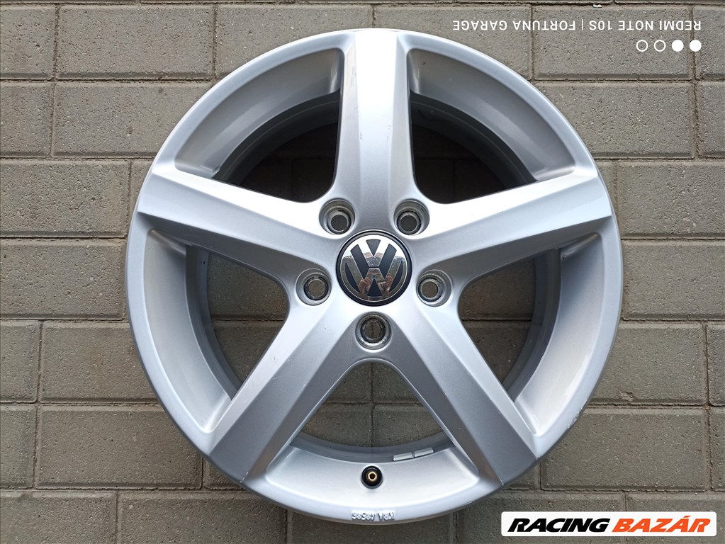 5x112 16" Volkswagen Brillant Silver használt alufelni garnitúra (R) 5. kép