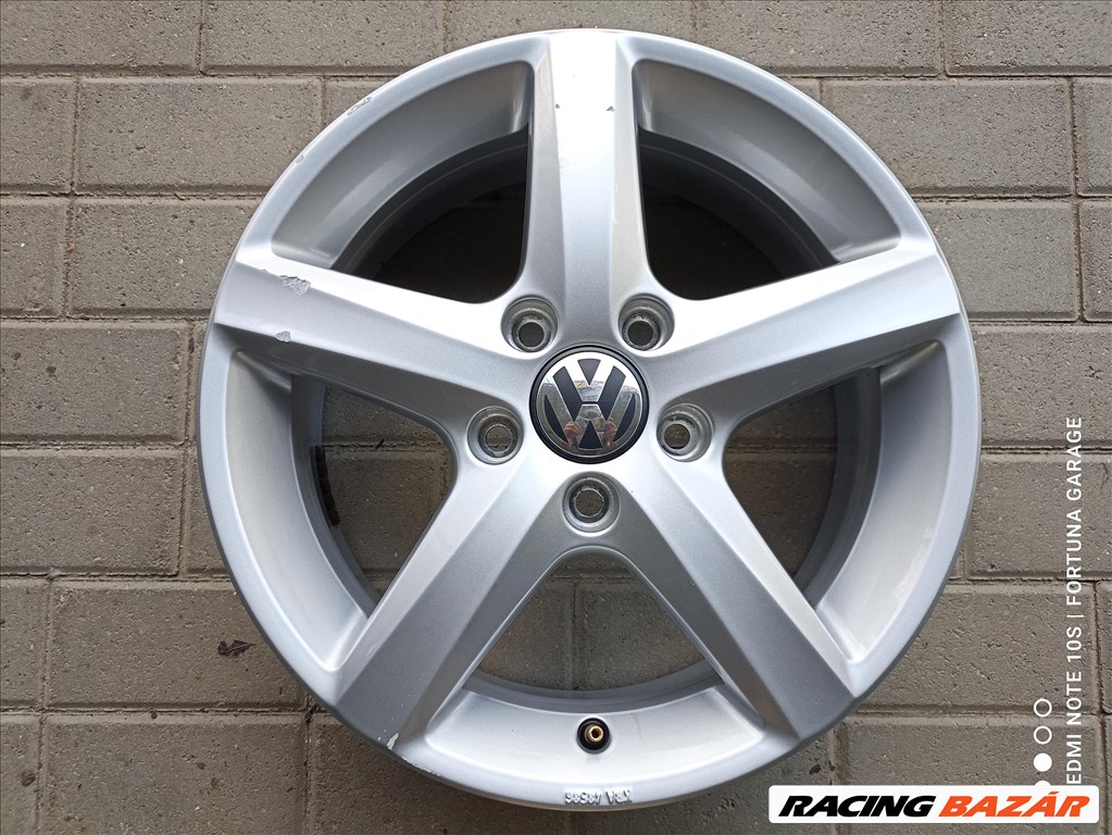 5x112 16" Volkswagen Brillant Silver használt alufelni garnitúra (R) 6. kép