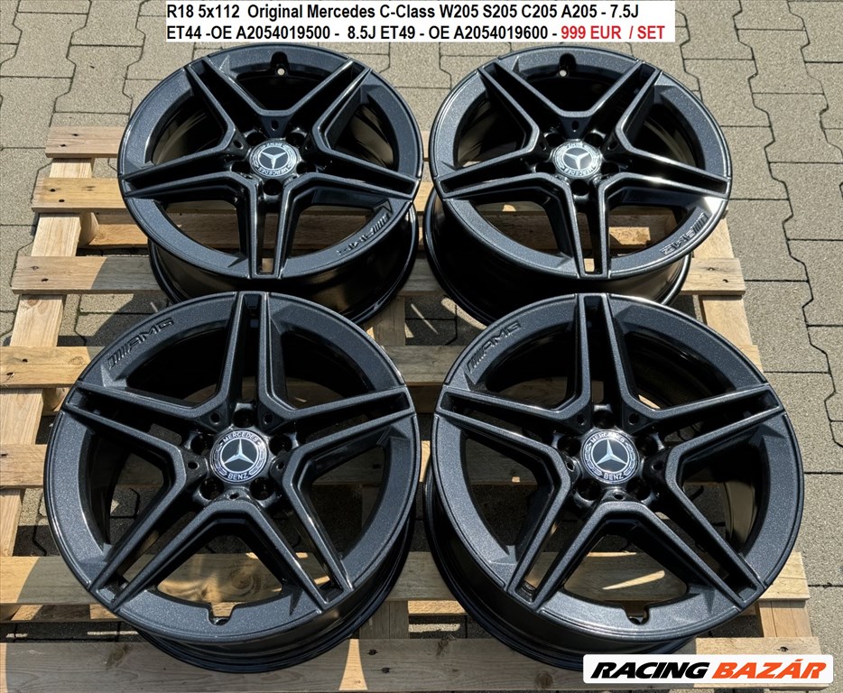 R18 5x112  Original Mercedes C-Class W205 S205 kétszéles gyári felnik 1. kép