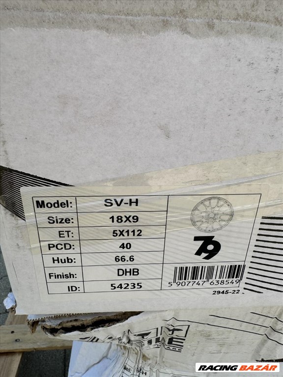 R18 5x112 (66,6) Seventy9 SV-H DHB 9J ET40 9x18 18" új felnik alufelni 8. kép