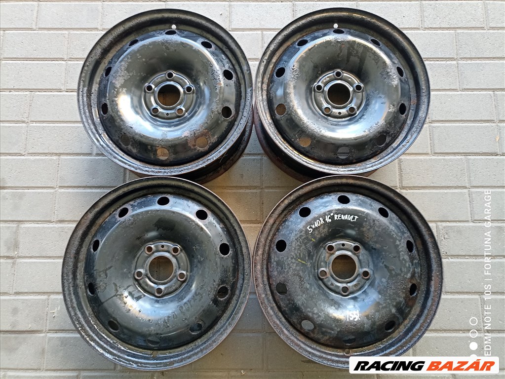  5x108 16" Renault használt lemezfelni garnitúra (55) 1. kép