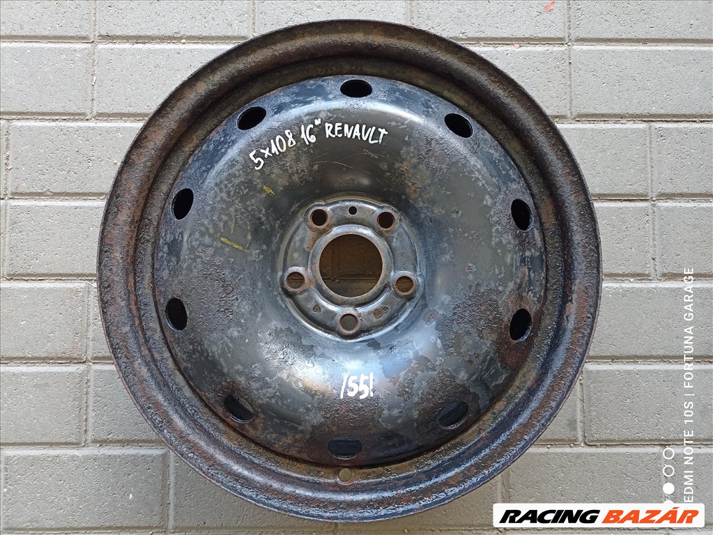  5x108 16" Renault használt lemezfelni garnitúra (55) 3. kép