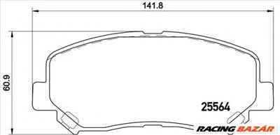 BREMBO P 49 045 - fékbetét MAZDA MAZDA (CHANGAN)