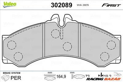 VALEO 302089 - fékbetét MERCEDES-BENZ VW