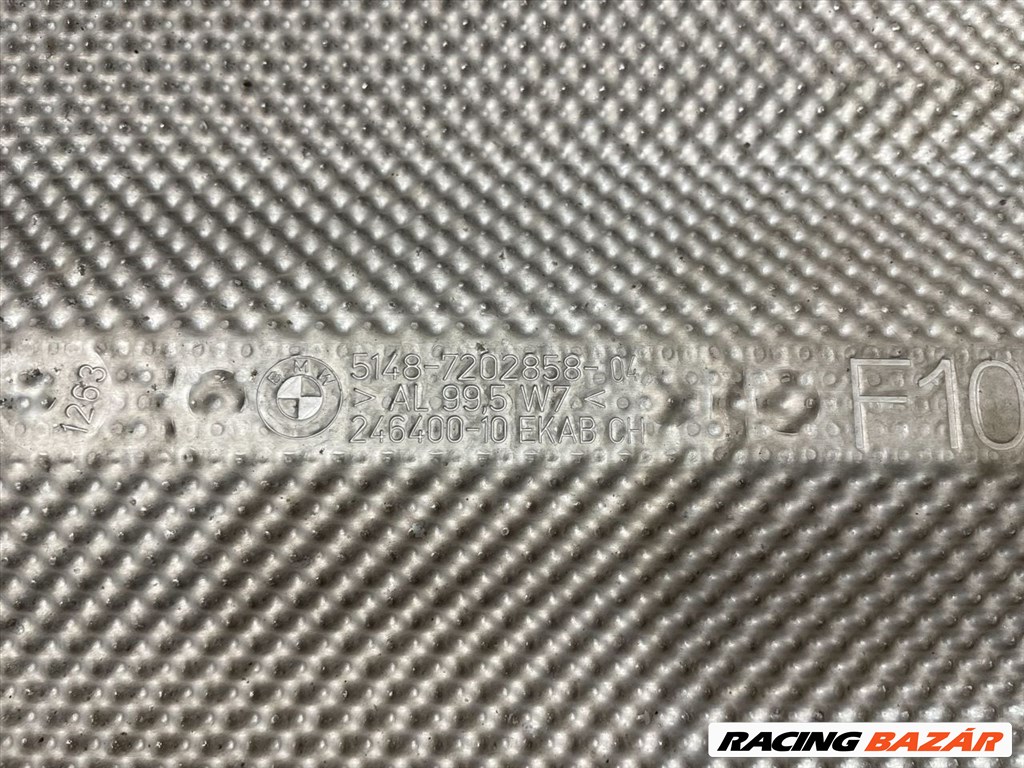 BMW 5 F10 F11  Középső Kipufogó Dob Hővédő Lemez 51487227524 51487202858 3. kép