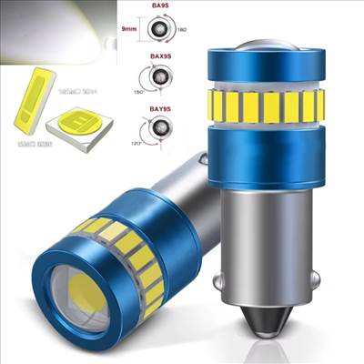 H6W BAX9S LED izzó égő Jégfehér - Hideg fehér 6500K Canbus 2db-os készlet✔️