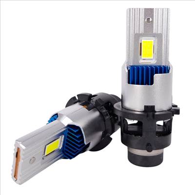 D2S LED izzó CANBUS 6500K Jégfehér - Hideg fehér 5590 CSP LED autóba - D SERIES M60 6000 lm - 2db-os készlet ✔️