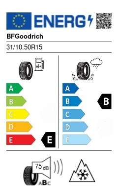 BFGOODRICH ALL-TERRAIN T/A KO2 RWL 31/10.50 R15 109S off road, 4x4, suv négyévszakos gumi 2. kép