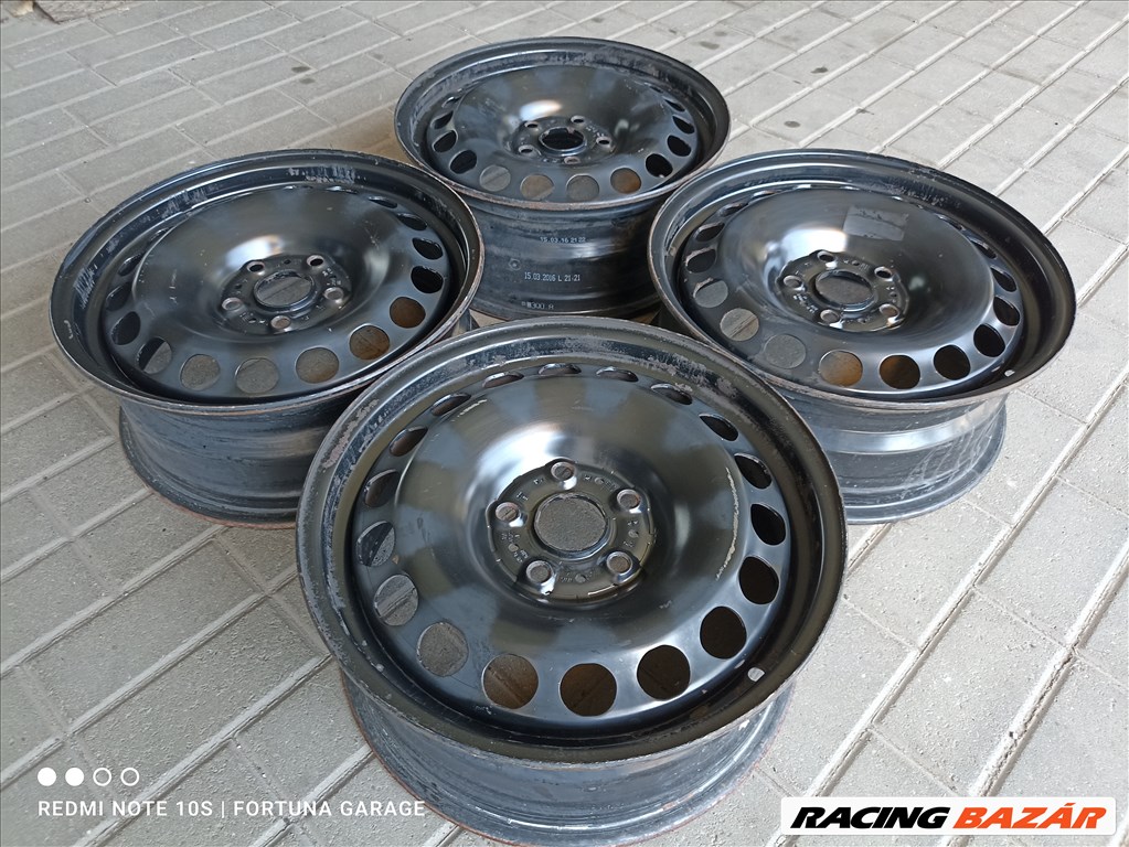 5x112 16" Volkswagen használt lemezfelni garnitúra (432) 2. kép