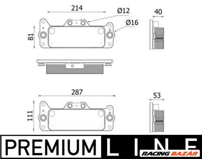 MAHLE CLC 222 000P - olajhűtő, automata váltó MAN