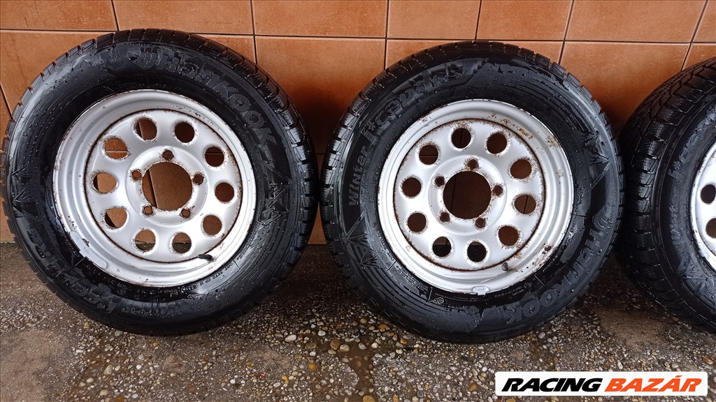 SUZUKI JIMNY 15" LEMEZFELNI 5X139,7 TÉLI ÚJSZERŰ 205/70R15 GUMIVAL OLCSÒN!!! 2. kép