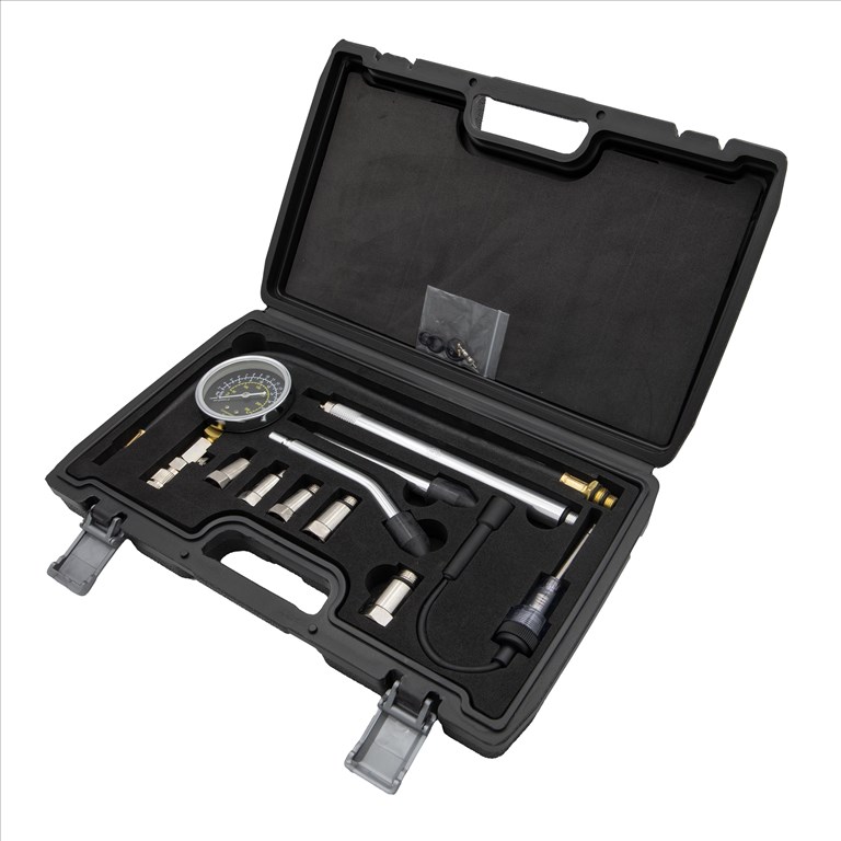 Lincos Kompressziómérő készlet benzines motorokhoz, 8db - MG90106D 1. kép