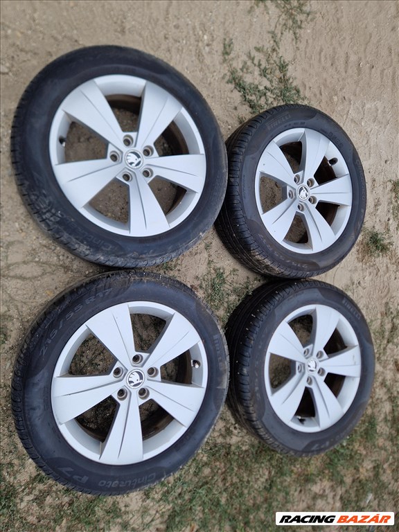 Skoda Superb III gyári 17" alufelni garnitúra 1. kép