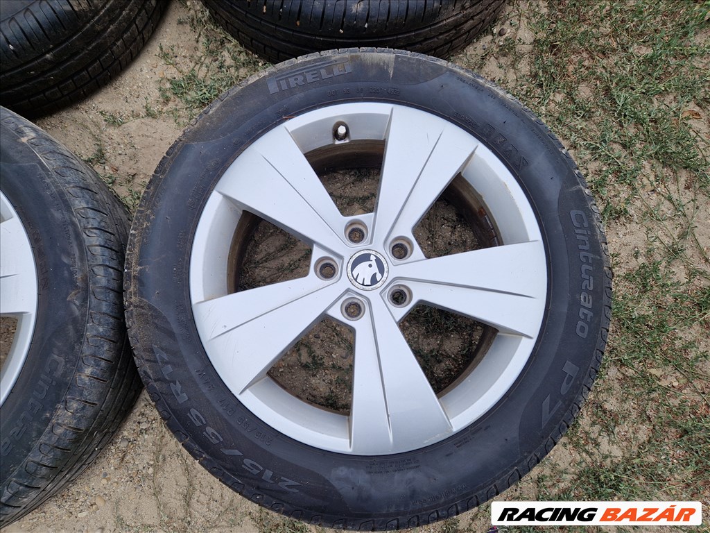 Skoda Superb III gyári 17" alufelni garnitúra 2. kép