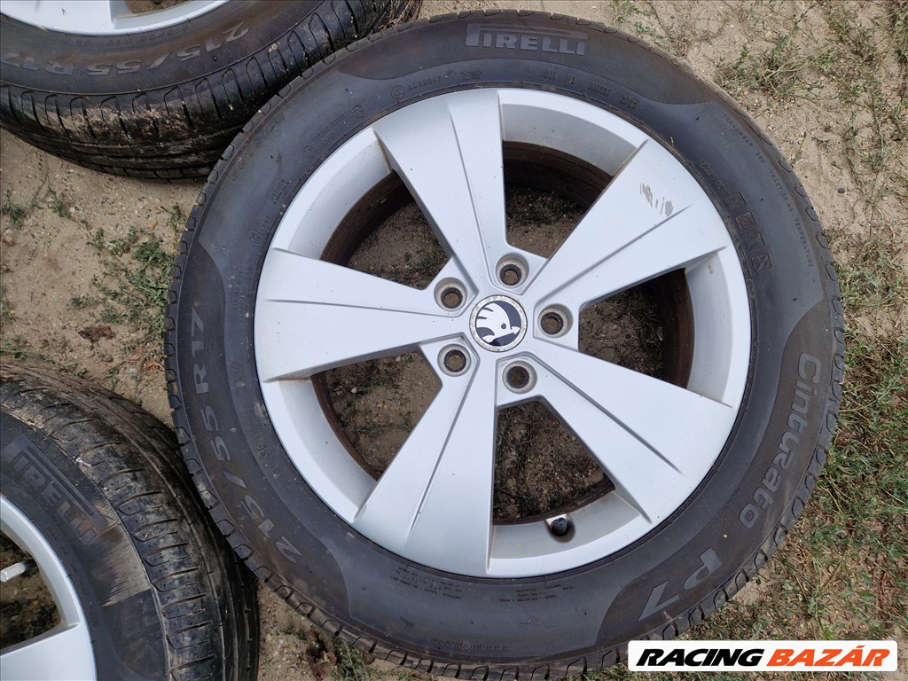 Skoda Superb III gyári 17" alufelni garnitúra 5. kép