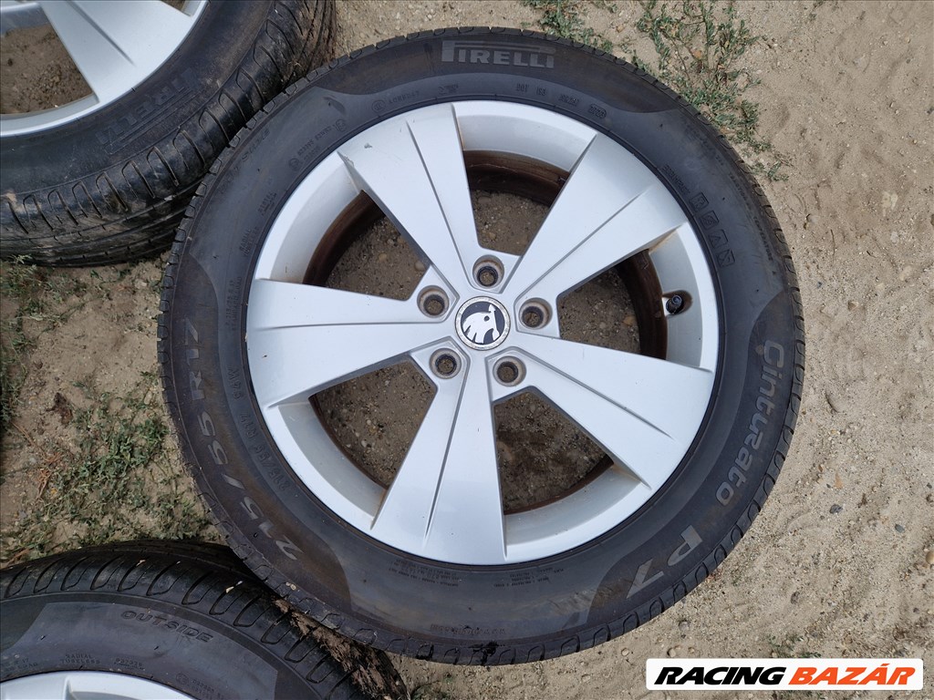 Skoda Superb III gyári 17" alufelni garnitúra 6. kép