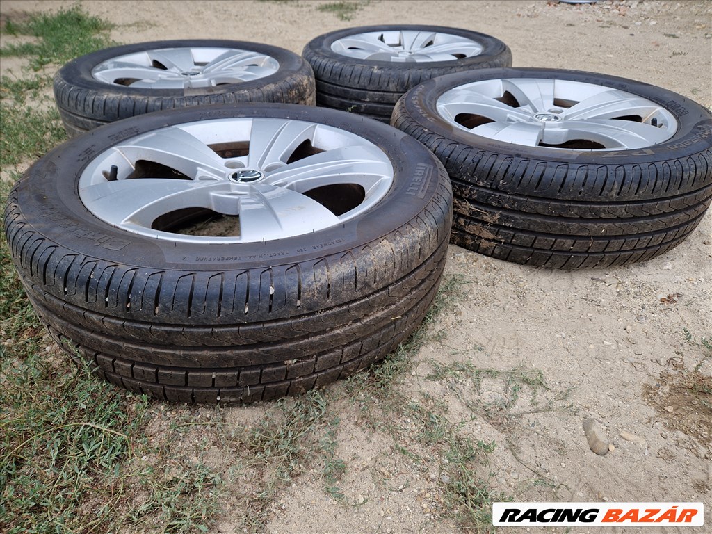 Skoda Superb III gyári 17" alufelni garnitúra 4. kép
