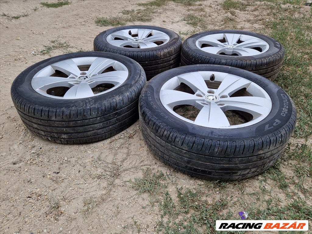 Skoda Superb III gyári 17" alufelni garnitúra 7. kép