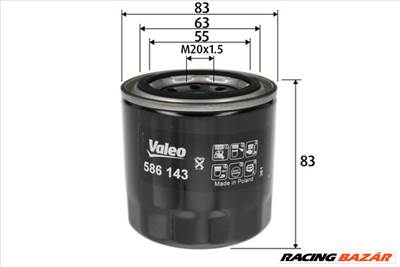 VALEO 586143 - olajszűrő HYUNDAI KIA
