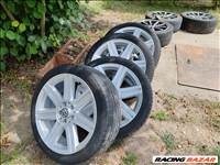  5x112 lyukosztású 18" használt RONAL alufelni, rajta 215/45 használt Pirelli nyári gumi gumi 