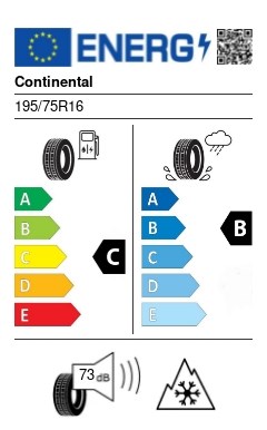 Continental VanContact™ Winter 195/75 R16C 110/108R M+S 3PMSF kisteher téli gumi 2. kép