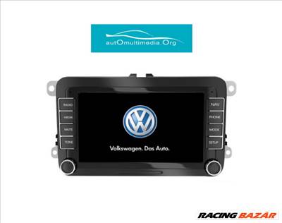 Volkswagen Android CarPlay Multimédia, GPS, Wifi, 7 inch, Tolatókamerával!