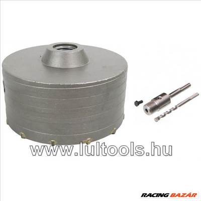 200mm-es koronafúró + sds plusz szár