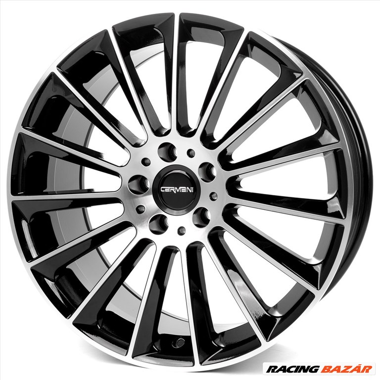 R20 5x112 (66,6) CARMANI CA17 FRITZ 8.5J ET23 BLACK DIAMOND 2DB új felni 1. kép